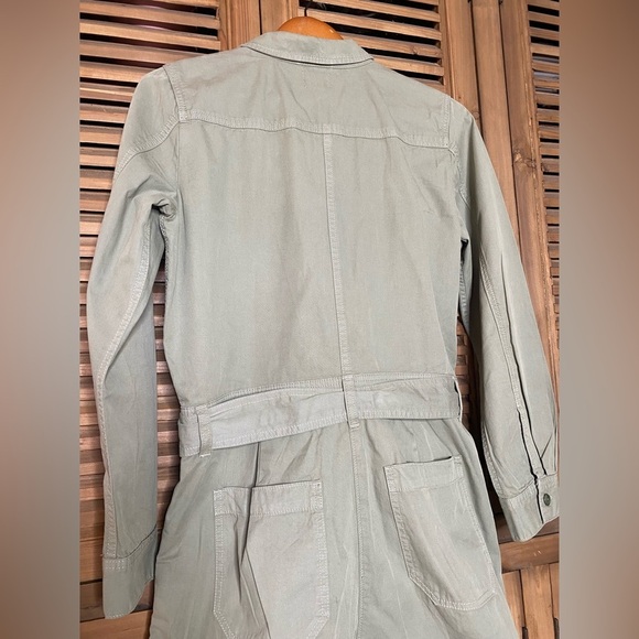 J.Crew khaki foundry Chino short classic coveralls long sleeve romper size 6 - Picture 11 of 11